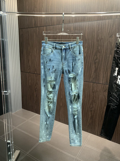 「#1832」Amiri slim fit petite straight jeans