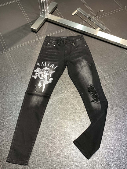 「#1844」Amiri slim fit petite straight jeans