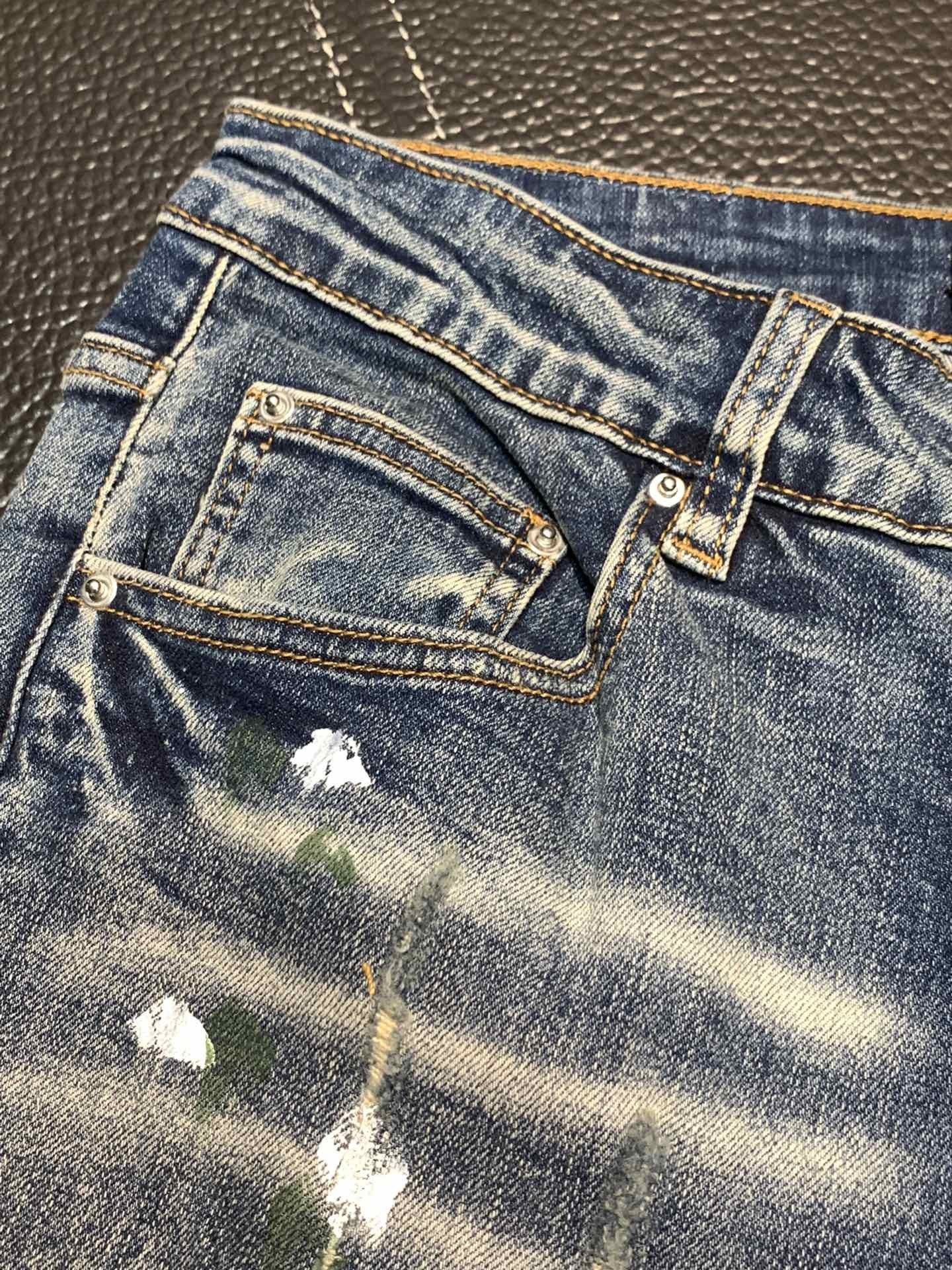 「#1854」Amiri slim fit petite straight jeans