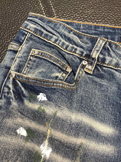 「#1854」Amiri slim fit petite straight jeans