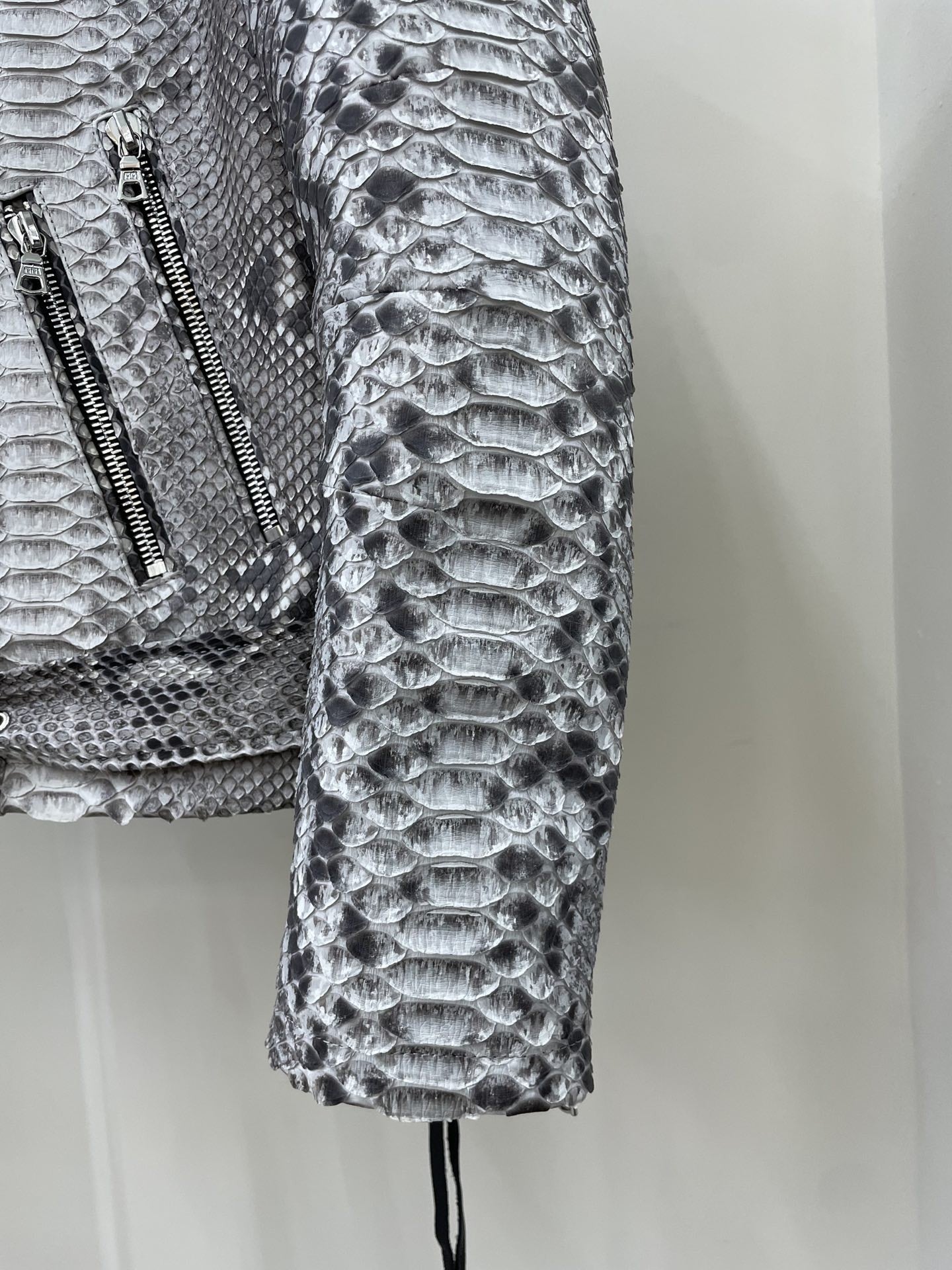 「#1857」Amiri Real python leather jacket