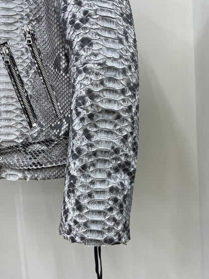 「#1857」Amiri Real python leather jacket