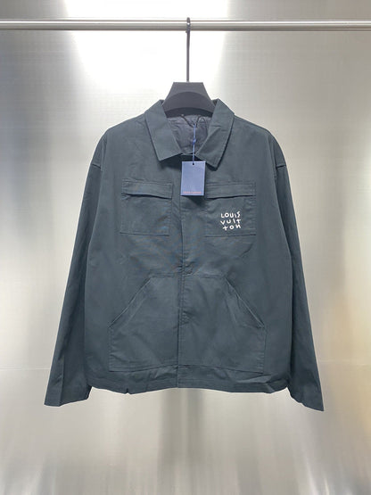 「#1869」Louis Vuitton spread technical jacket shirt