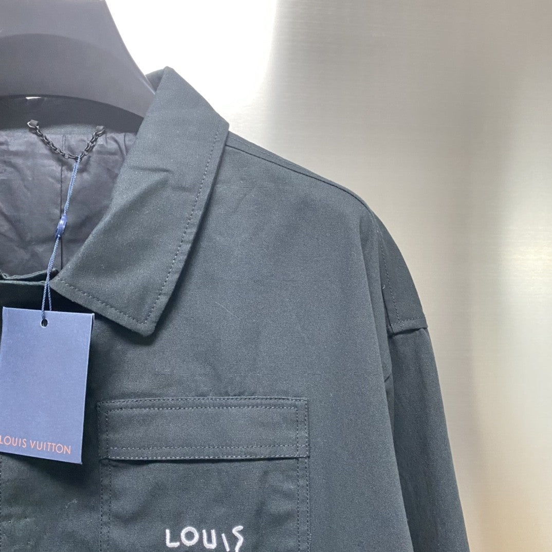 「#1869」Louis Vuitton spread technical jacket shirt