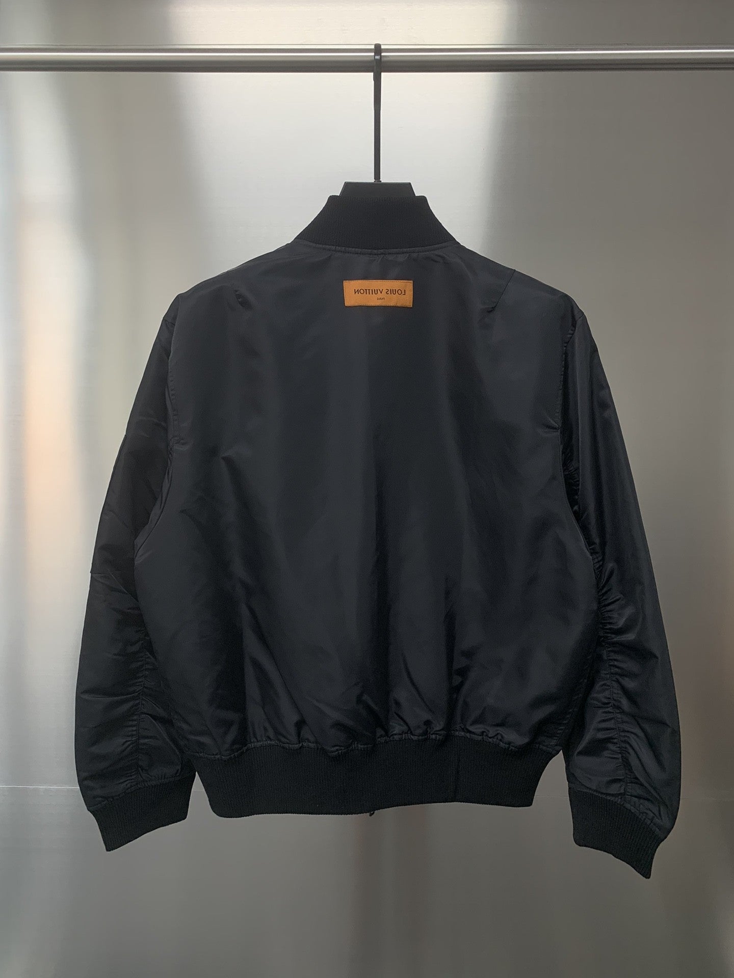「#1874」Louis Vuitton graffiti jacquard knit zipped jacket