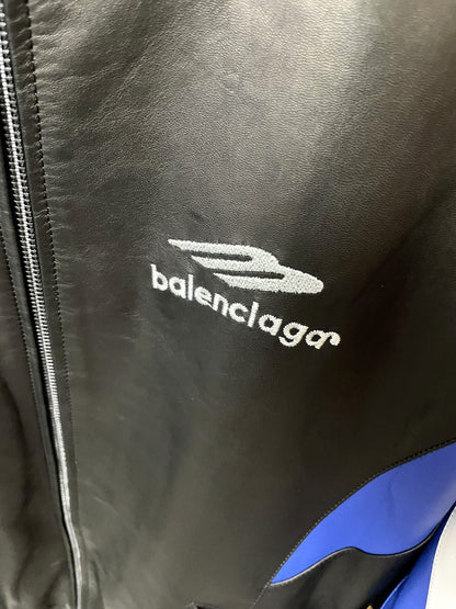 「#1908」Balenciaga 2023 Hooded Leather Jacket