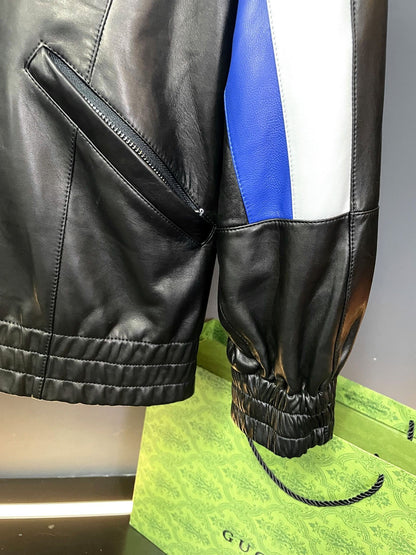 「#1908」Balenciaga 2023 Hooded Leather Jacket