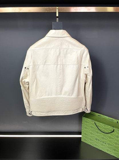 「#1909」Balenciaga Paris catwalk style biker leather jacket