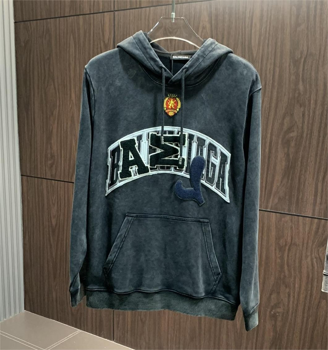 「#1912」Balenciaga Men's casual hooded sweatshirt