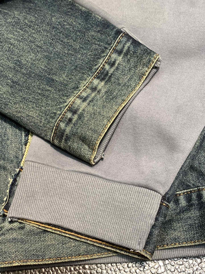 「#1914」Balenciaga hooded denim jacket