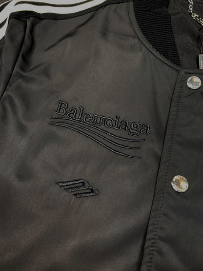 「#1917」Balenciaga digital print monogram trench coat
