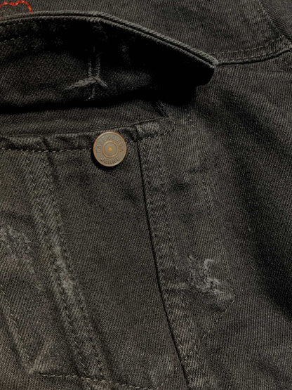 「#1925」Balenciaga  ripped denim jacket