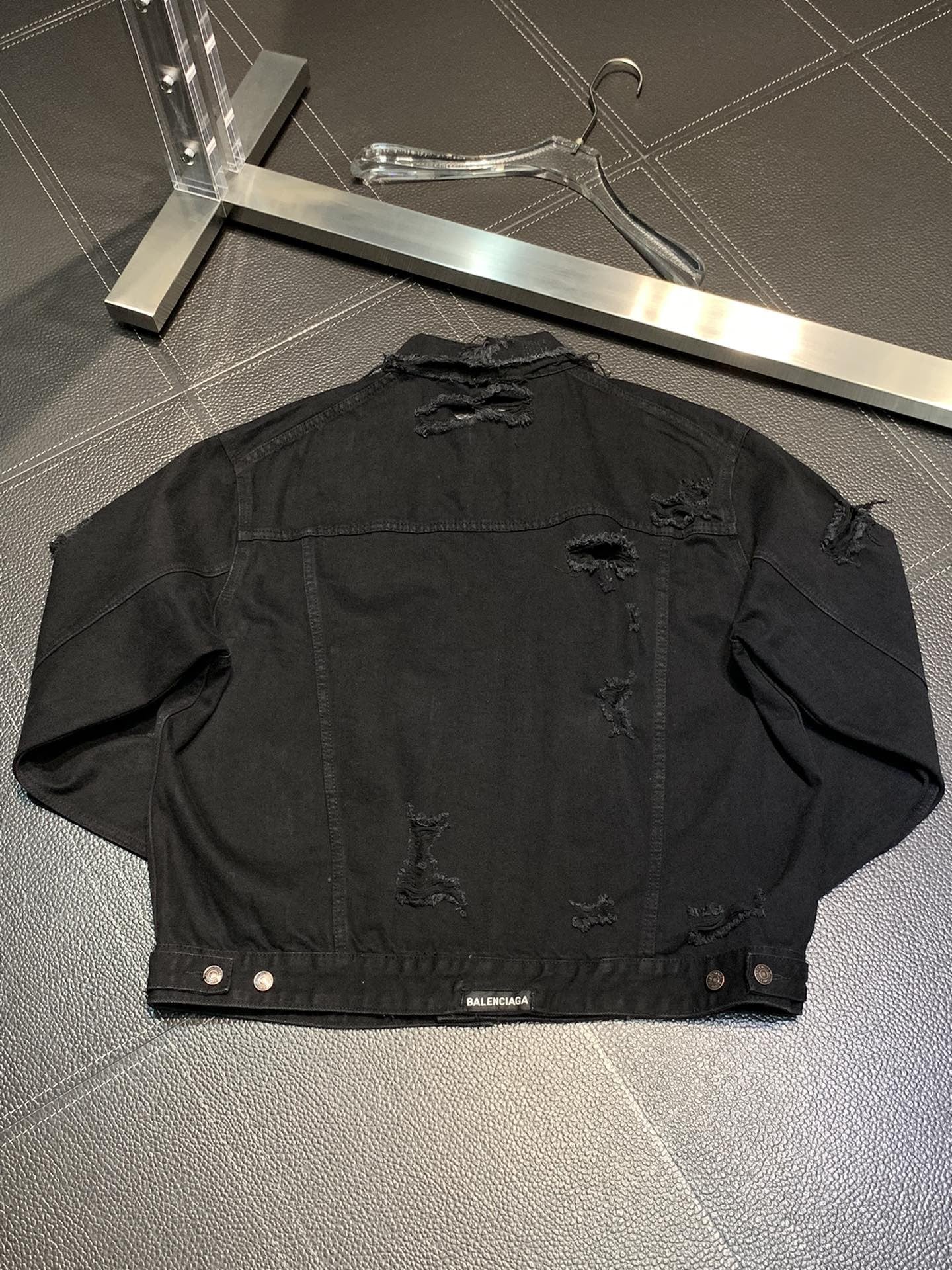 「#1925」Balenciaga  ripped denim jacket