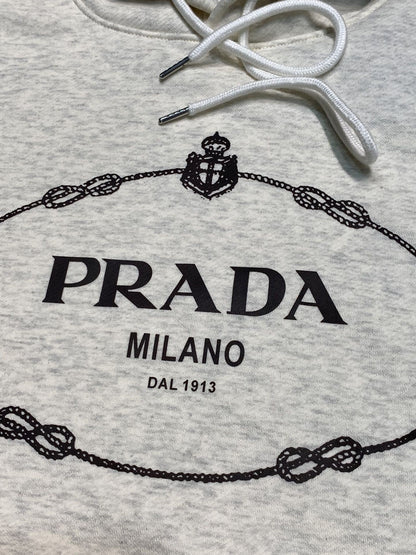 「#1944」Prada fleece hooded sweatshirt