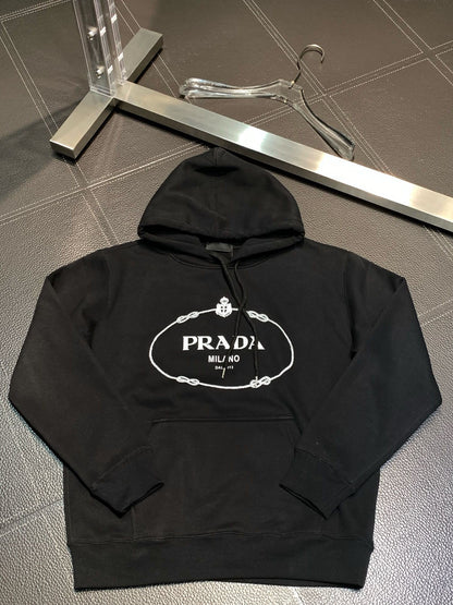 「#1944」Prada fleece hooded sweatshirt