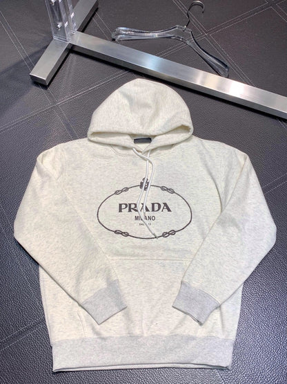「#1944」Prada fleece hooded sweatshirt