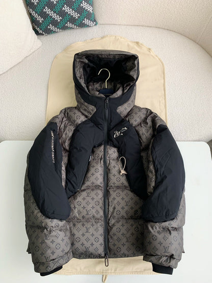 「#2132」Louis Vuitton 24S warm color changing fabric men's down jacket