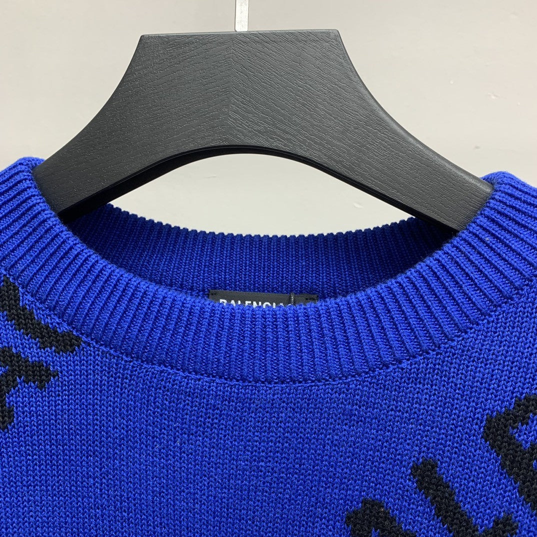 「#2133」Balenciaga letter sweater