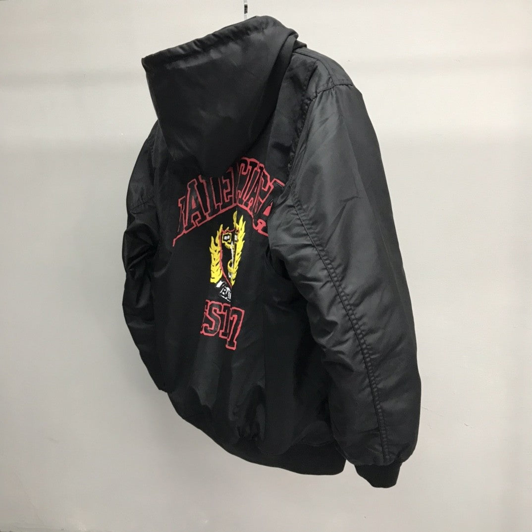 「#2142」Balenciaga foamed wheat logo jacket