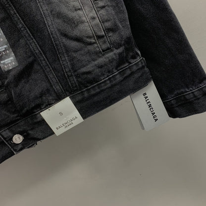 「#2150」Balenciaga offset printed denim jacket