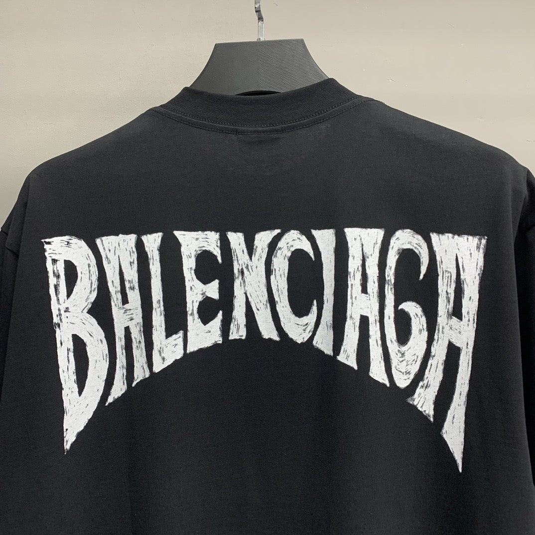「#2154」Balenciaga beach hand-painted T-shirt