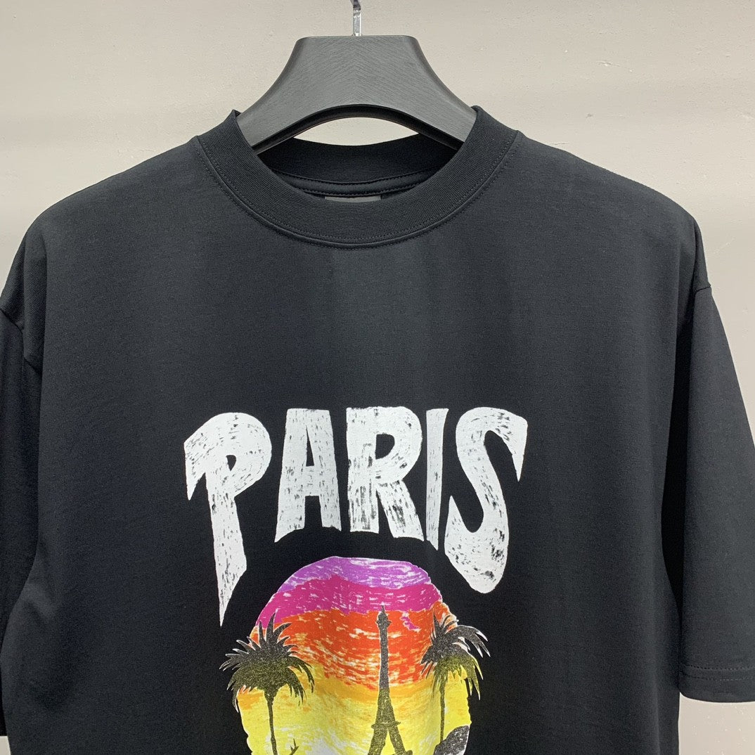 「#2154」Balenciaga beach hand-painted T-shirt