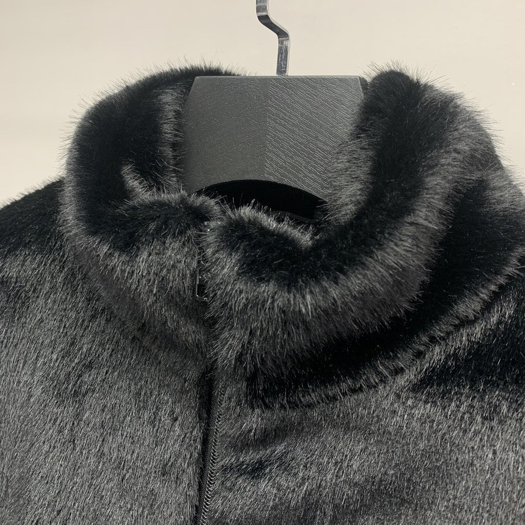 「#2158」Balenciaga embroidered fur jacket