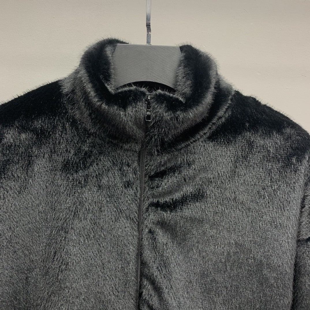 「#2158」Balenciaga embroidered fur jacket
