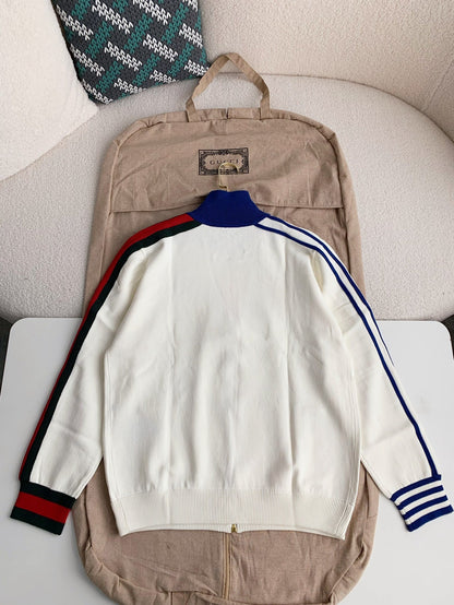 「#2191」Gucci x Adidas Men's knitted sweater jacket