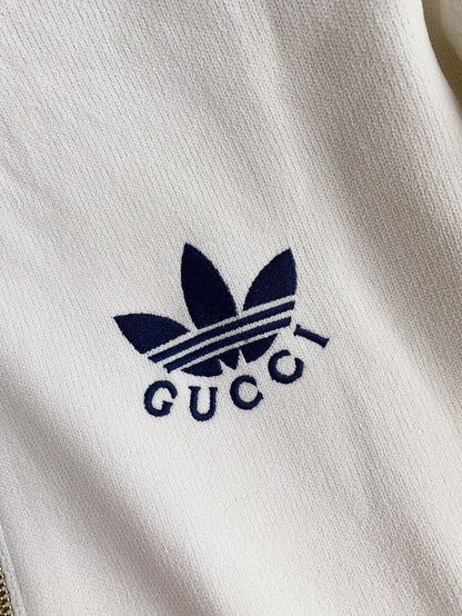 「#2191」Gucci x Adidas Men's knitted sweater jacket
