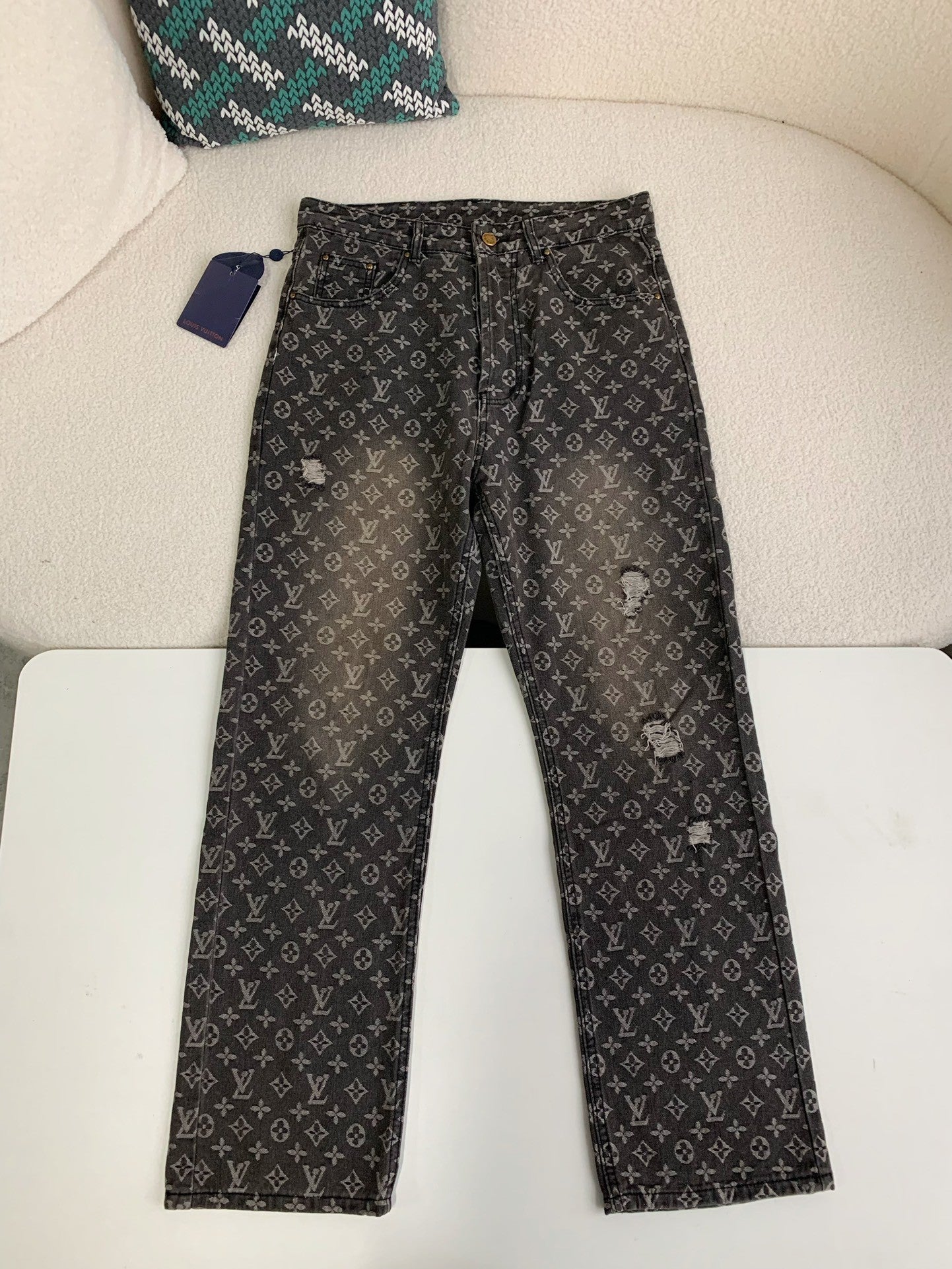 「#2199」Lv 2023ss show style wave jeans