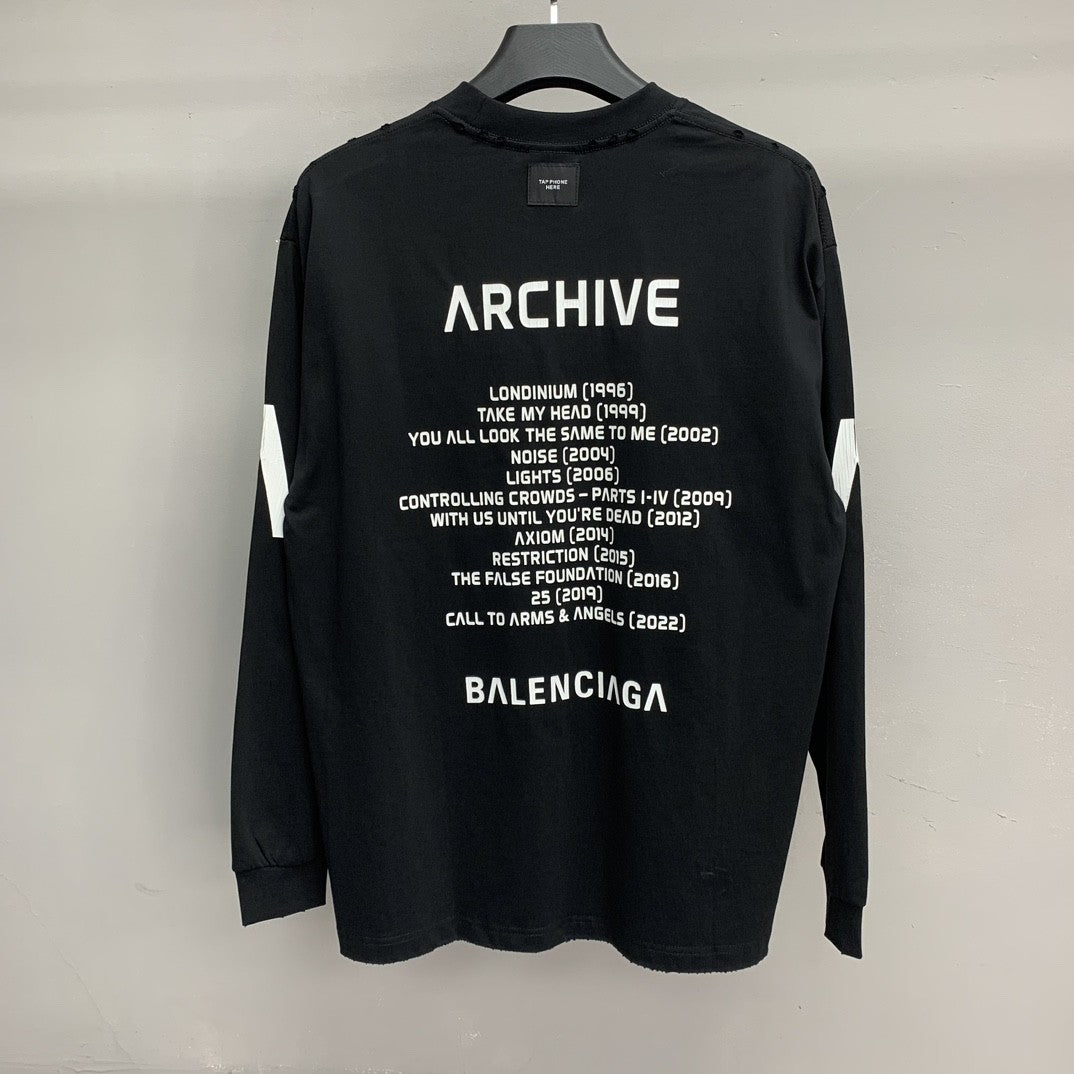 「#2207」Balenciaga V long sleeve T-shirt