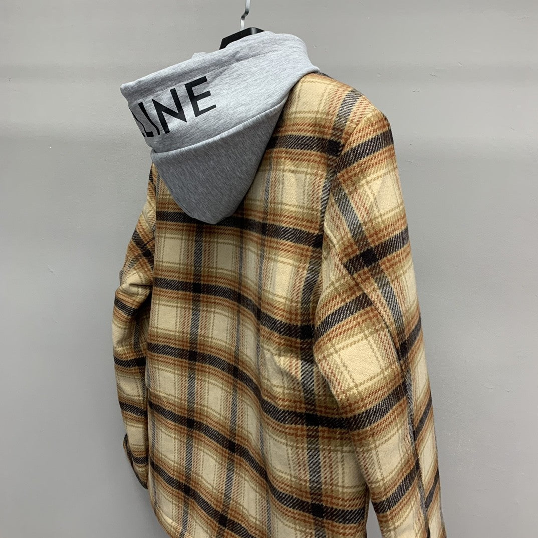 「#2210」Balenciaga flannel plaid shirt jacket