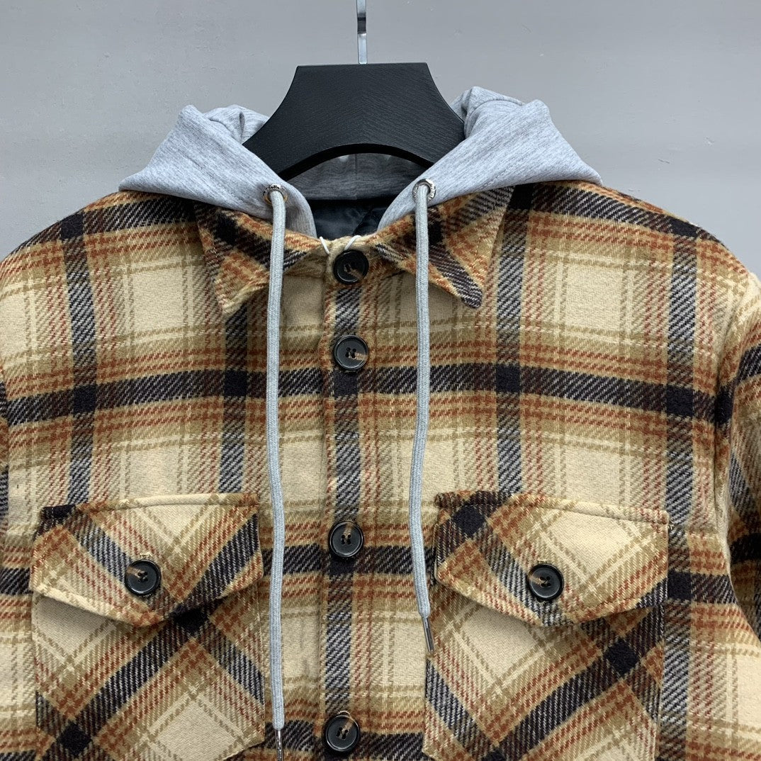 「#2210」Balenciaga flannel plaid shirt jacket