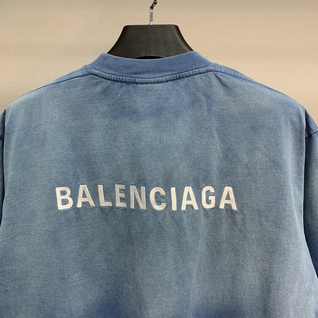 「#2213」Balenciaga overprinted lettering T-shirt