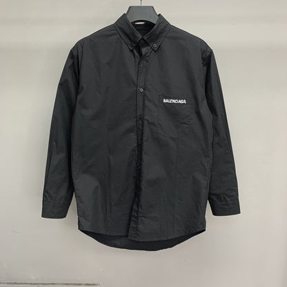 「#2214」Balenciaga blurred lettering long sleeve shirt