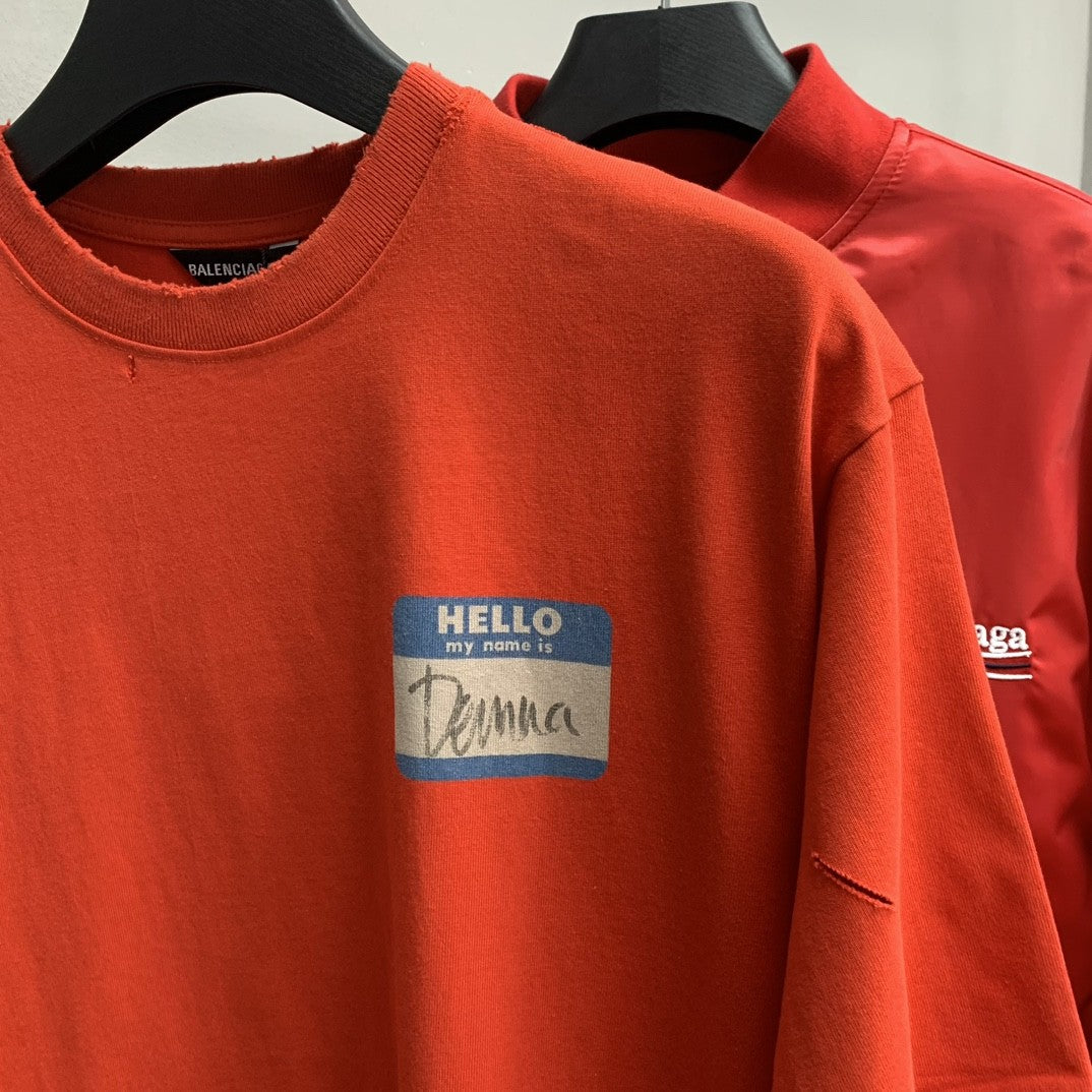 「#2216」Balenciaga striped long-sleeved shirt