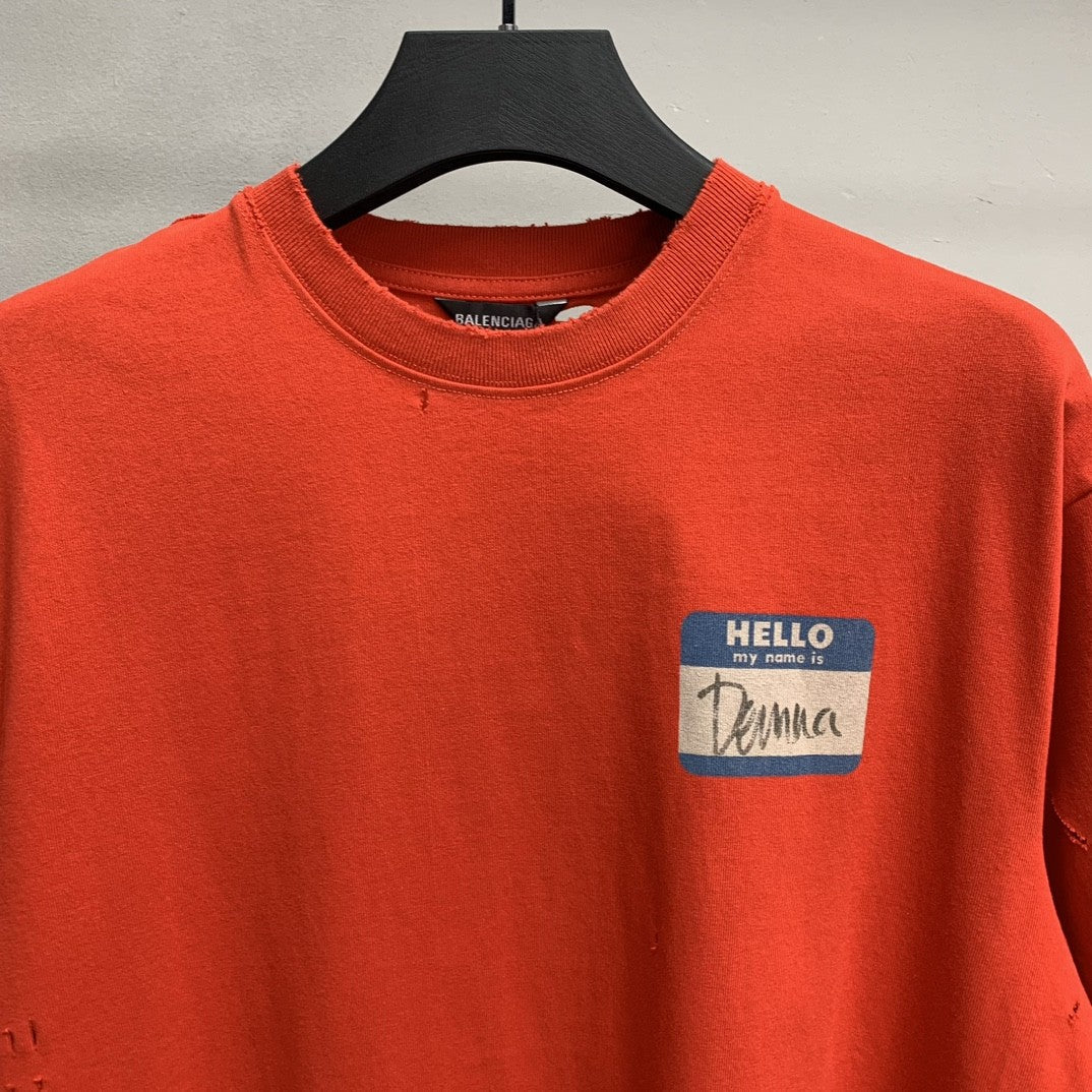 「#2216」Balenciaga striped long-sleeved shirt