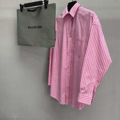 「#2216」Balenciaga striped long-sleeved shirt