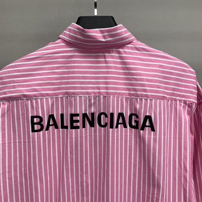 「#2216」Balenciaga striped long-sleeved shirt