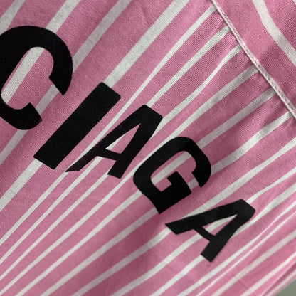 「#2216」Balenciaga striped long-sleeved shirt