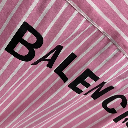「#2216」Balenciaga striped long-sleeved shirt