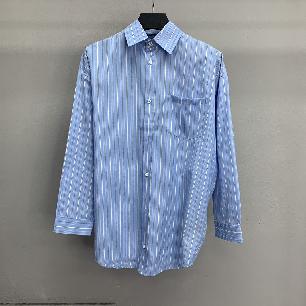 「#2217」Balenciaga striped long-sleeved shirt