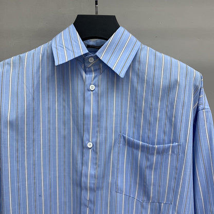 「#2217」Balenciaga striped long-sleeved shirt