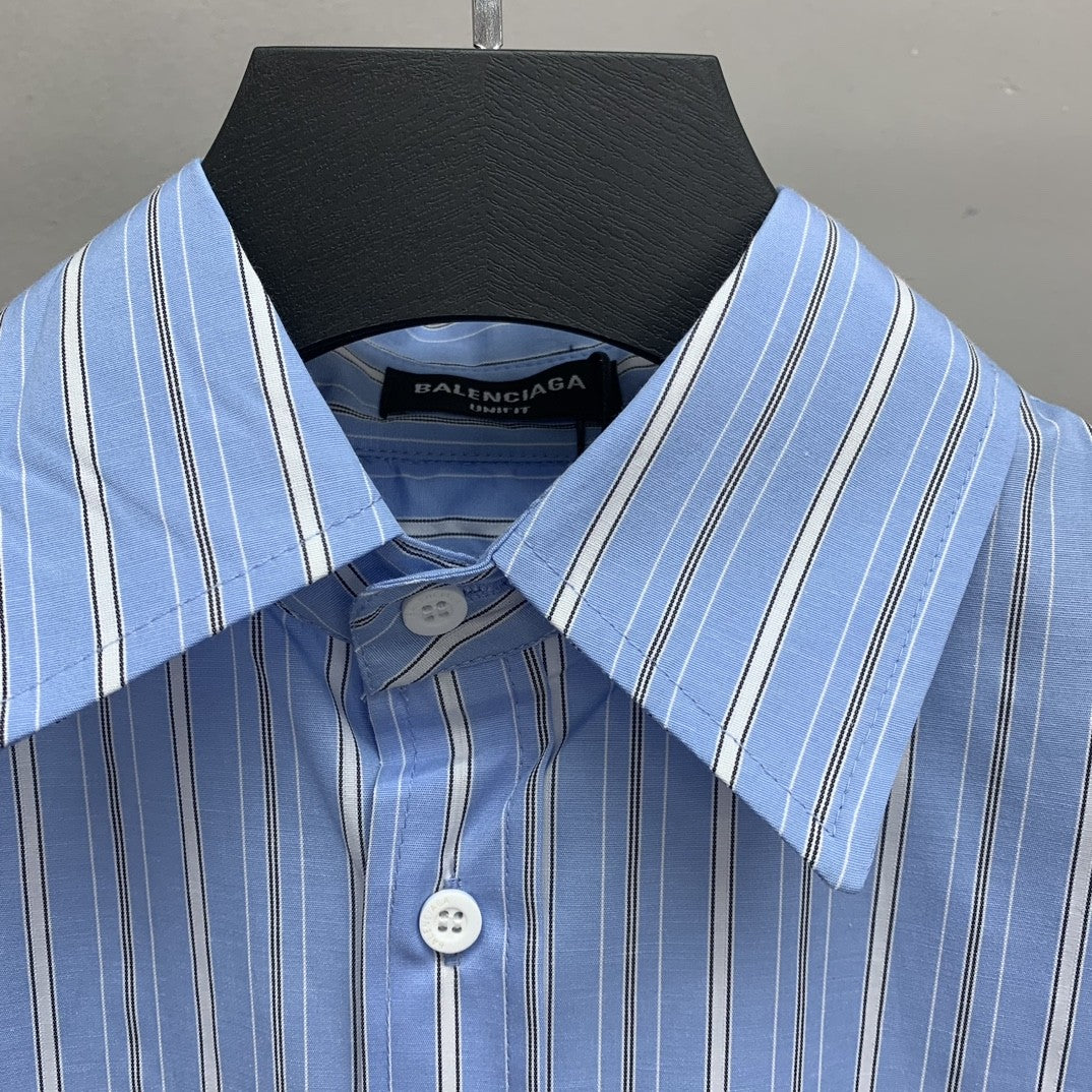 「#2217」Balenciaga striped long-sleeved shirt