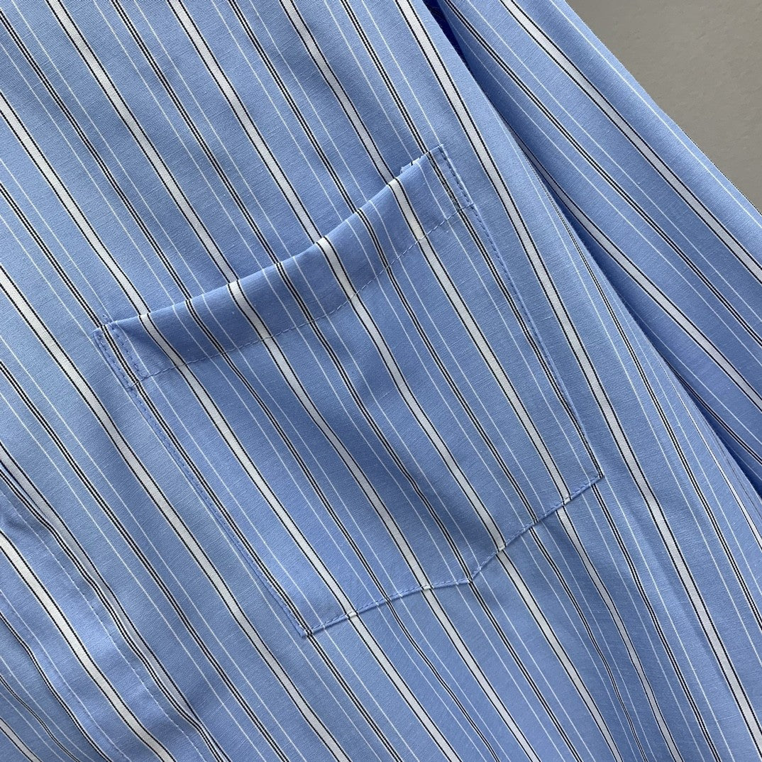 「#2217」Balenciaga striped long-sleeved shirt