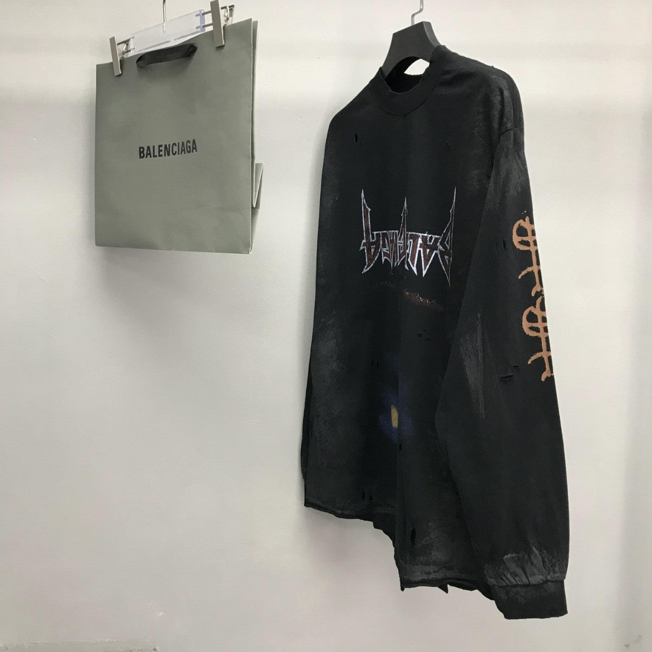 「#2221」Balenciaga Reflection Tower Long Sleeve T-Shirt