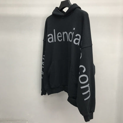 「#2225」Balenciaga lettered hooded sweatshirt