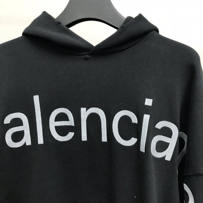 「#2225」Balenciaga lettered hooded sweatshirt