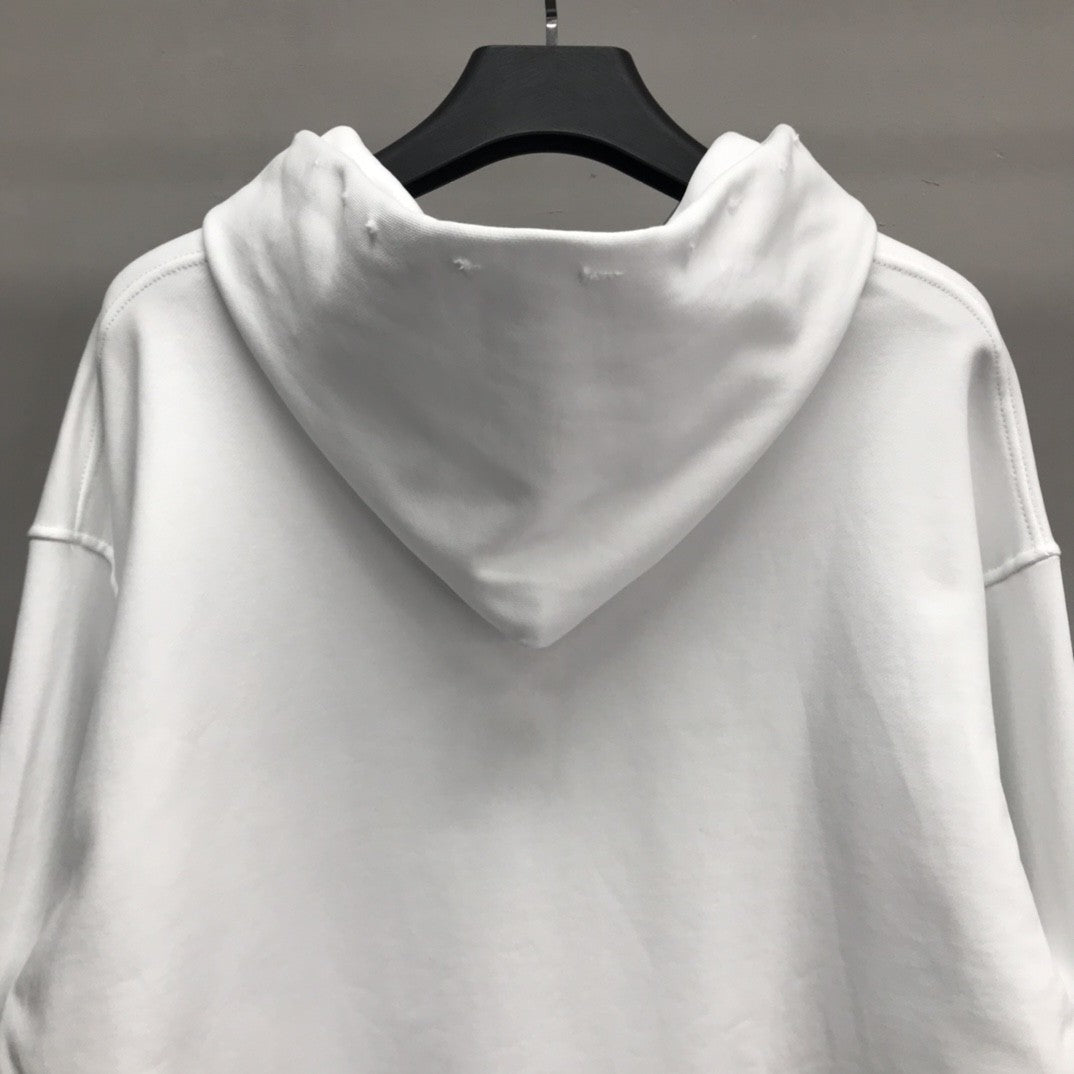 「#2226」Balenciaga lettered hooded sweatshirt